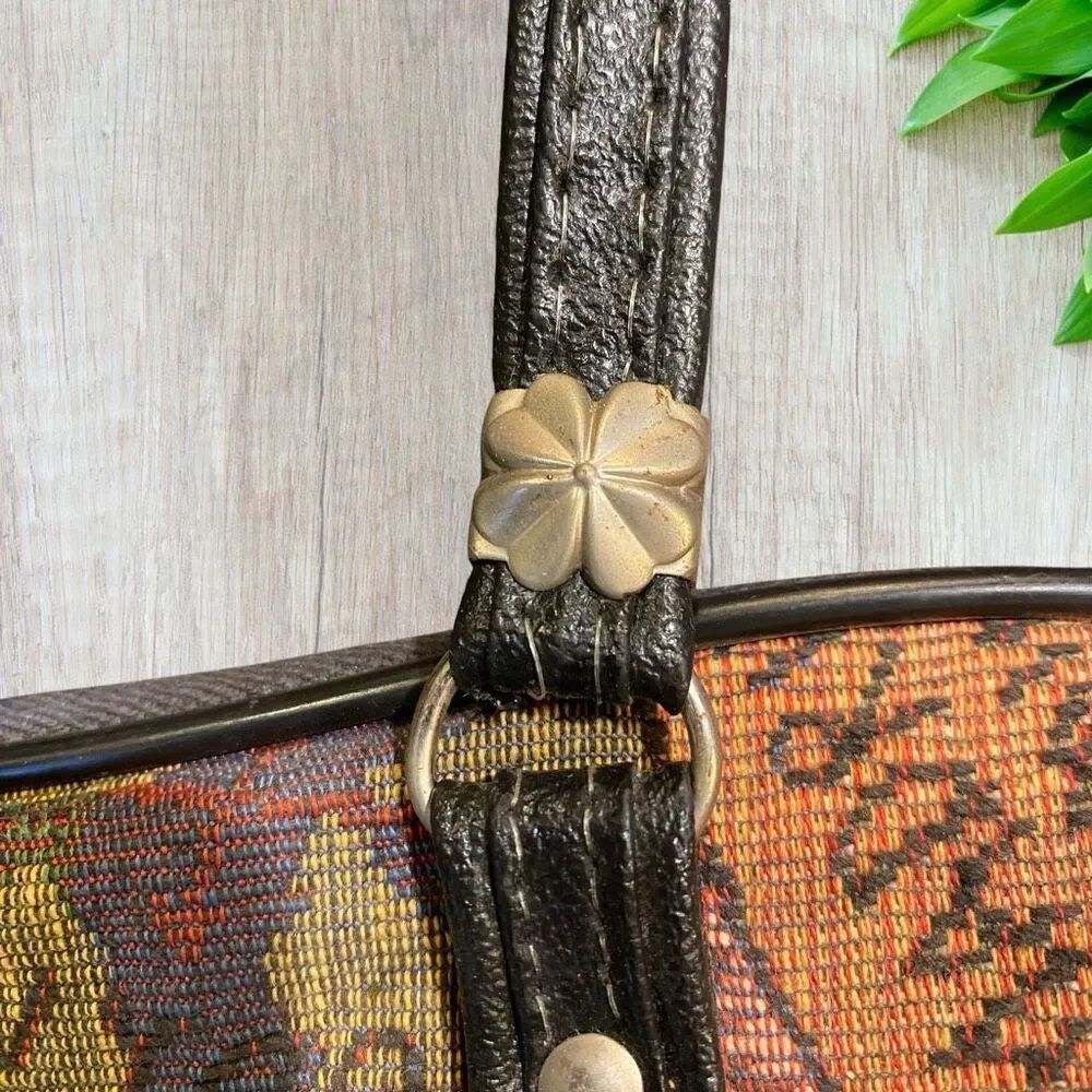 1960’s Vintage TWA Carpet Bag Intl Travel Carry-on - Picture 3 of 9